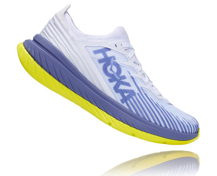 Hoka One One Koşu Ayakkabısı Erkek Beyaz/Mavi - Carbon X-Spe - GQ2518367